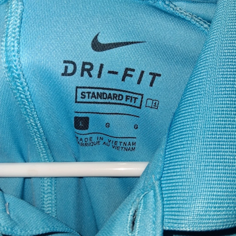 Nike Dri-Fit Standard Fit Golf Shirt Blue Navy L